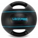 Медбол м"яч медичний дворучний з хватами LiveUp Medicine Ball 7кг, чорний, код: LP8111-7