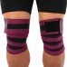 Колінні бинти для присідань Ezous Bundled Kneecap 2 шт, чорний-фіолетовий, код: A-10-S52