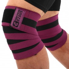 Колінні бинти для присідань Ezous Bundled Kneecap 2 шт, чорний-фіолетовий, код: A-10-S52
