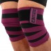 Колінні бинти для присідань Ezous Bundled Kneecap 2 шт, чорний-фіолетовий, код: A-10-S52