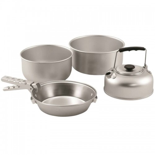 Набір посуду EasyCamp Adventure Cook Set M Silver, код: 929029-SVA Набір посуду EasyCamp Adventure Cook Set M Silver, код: 929029-SVA