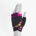 Рукавички для фітнесу MadMax MFG-770 Flower Power Gloves Black/Pink M, код: MFG-770_M