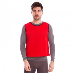 Манішка для футболу PlayGame чоловіча 620х565 мм, червоний, код: CO-3946_R