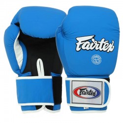 Рукавички боксерські Fartex шкіра, 14oz, синій-чорний, код: F-8577_14BL