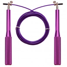 Скакалка швидкісна Cima Кроссфіт з підшипником 3м фіолетовий, код: CM-J601_V-S52