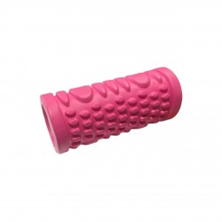Масажний валик Бульбашки SNS EVAYD9-33-rose red 32,5 см, рожевий, код: 11041-SNS