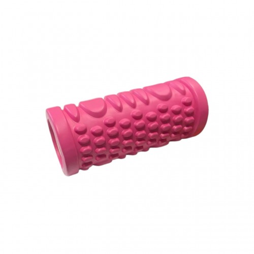 Масажний валик Бульбашки SNS EVAYD9-33-rose red 32,5 см, рожевий, код: 11041-SNS