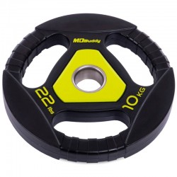 Млинці (диски) поліуретанові Modern з потрійним хватом 10 кг, код: TA-2677-10-S52 Млинці (диски) поліуретанові Modern з потрійним хватом 10 кг, код: TA-2677-10-S52