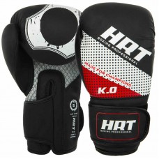 Боксерські рукавиці Hard Touch 10 унцій, чорний-червоний, код: BO-8469_10BKR