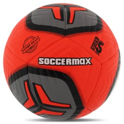 М"яч футбольний Soccermax №5 PU, червоний, код: FB-7994