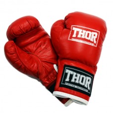 Рукавички боксерські Thor Junior 8oz, червоний, код: 513(Leather) RED 8 oz.