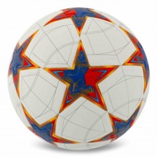 М"яч футбольний Stars PU №5, білий-червоний, код: FB-7586_R