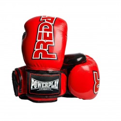 Боксерські рукавиці PowerPlay червоні карбон 8 унцій, код: PP_3017_8oz_Red
