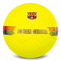 М"яч футбольний Hybrid Ballonstar Barcelona №5 PU, жовтий, код: FB-7950