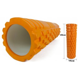 Масажний ролик EasyFit Grid Roller 45 см v.2.1 помаранчевий, код: EF-2027-O-EF