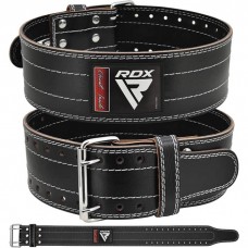 Пояс для важкої атлетики RDX Leather Black/White L 403002-RX