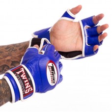 Рукавички для змішаних єдиноборств MMA Twins M синій, код: GGL-6_MBL