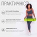 Килимок для йоги та фітнесу EasyFit TPE+TC 1830х610х6 мм двошаровий + чохол, лимонний-сірий, код: EF-1924s-LGGY-EF