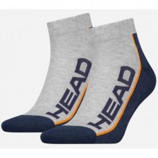 Шкарпетки Head Performance Quarter 2 пари, розмір 35-38, сірий-темно-синій, код: 8718824546490