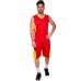 Форма баскетбольная мужская PlayGame Lingo Star 5XL (рост 185-190), красный-желтый, код: LD-8093_5XLRY