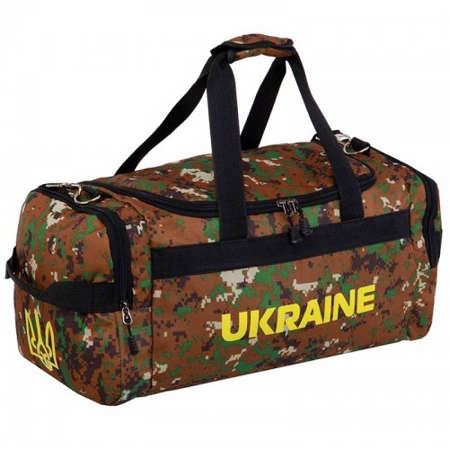 Сумка спортивна PlayGame Ukraine камуфляж Marpat Digital Woodland, код: GA-1801-UKR_KMDW