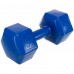 Гантель для фітнесу Zelart з PE покриттям 1х5 кг, синій, код: TA-4758-5