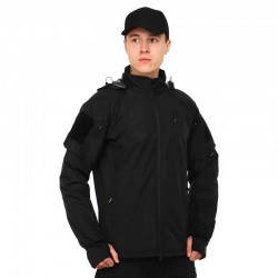 Куртка тактична Tactical 2XL, чорний, код: TY-9405_2XLBK