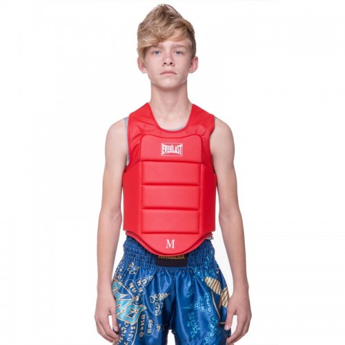 Захист корпусу для карате дитяча Everlast L (12-14 років), червоний, код: BO-3951_LR