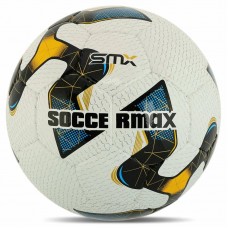 М"яч футбольний професійний Soccermax №5 PU, білий-жовтий, код: FB-4208_WY