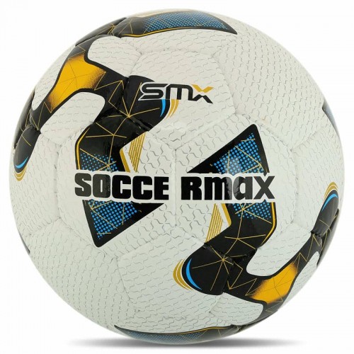 М"яч футбольний професійний Soccermax №5 PU, білий-жовтий, код: FB-4208_WY