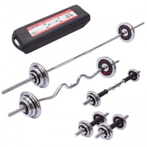 Набір гантелі + штанги розбірні 4в1 BioGym, код: LN-1312 Набір гантелі + штанги розбірні 4в1 BioGym, код: LN-1312