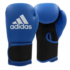 Боксерські рукавички Adidas Hybrid 25, 10oz, синій-чорний, код: 15581-853
