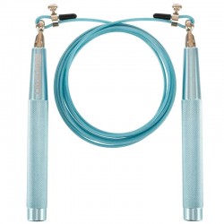 Скакалка швидкісна Кросфіт зі сталевим тросом LiveUp 3000 мм, блакитний, код: LP8283_N Скакалка швидкісна Кросфіт зі сталевим тросом LiveUp 3000 мм, блакитний, код: LP8283_N