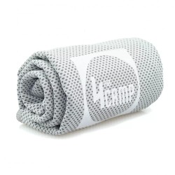 Охолоджувальний рушник для фітнесу та спорту 4CAMP з мікрофібри 100x30см, сірий, код: CT01 GREY