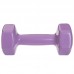 Гантель для фитнеса Zelart с виниловым покрытием 1х3кг, фиолетовый, код: TA-2777-3_V-S52