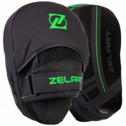 Лапа вигнута для боксу та єдиноборств Zelart 24x18,5x5см 1шт чорний-салатовий, код: VL-3093-S52 Лапа вигнута для боксу та єдиноборств Zelart 24x18,5x5см 1шт чорний-салатовий, код: VL-3093-S52