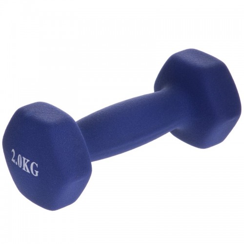 Гантелі для фітнесу FitGo 1x2кг синій, код: TA-0001-2_BL-S52 Гантелі для фітнесу FitGo 1x2кг синій, код: TA-0001-2_BL-S52