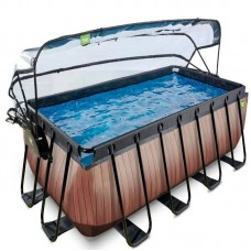 Басейн Exit Stone 540x250x122 см, фільтр пісок, "дерево", код: 30.47.42.10 Басейн Exit Stone 540x250x122 см, фільтр пісок, "дерево", код: 30.47.42.10