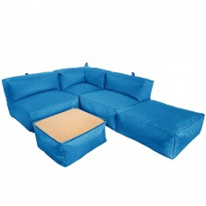 Безкаркасний модульний диван Tia-Sport Блек, оксфорд, бірюзовий, код: sm-0692-7