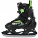 Ковзани розсувні дитячі хокейні Zelart XS (29-32), чорний-салатовий, код: Z-5861_XSBK