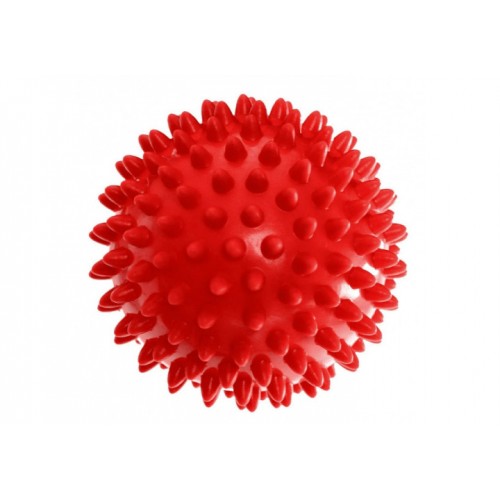 Масажний м'ячик EasyFit PVC м'який (надувний), 75 мм, червоний, код: EF-1058-R-EF
