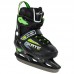 Ковзани розсувні дитячі хокейні Zelart XS (29-32), чорний-салатовий, код: Z-5861_XSBK