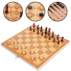 Шахи, шашки, нарди 3 в 1 ChessTour, код: W7723