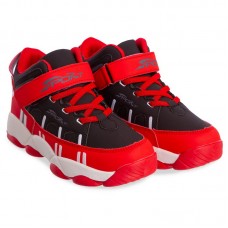 Кросівки високі дитячі для баскетболу PlayGame Sport розмір 34 (21,5см), червоний-чорний, код: 1807-3_34RBK