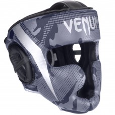 Шолом боксерський з повним захистом Venum XL чорний-сірий, код: BO-2530_XLGR