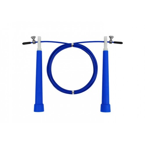 Швидкісна скакалка EasyFit Speed Cable Rope 3 м зі стальним тросом синя, код: EF-2039-BL-EF