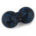 Масажний м"яч подвійний PowerPlay Epp Foam peanut Ball 160х80 мм, чорний-синій, код: PP_4352_Blue_8x16