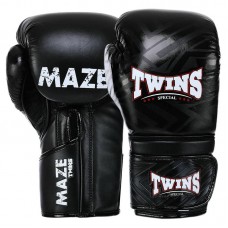 Боксерські рукавиці шкіряні Twins 10 унцій, чорний, код: BO-5067_10BK Боксерські рукавиці шкіряні Twins 10 унцій, чорний, код: BO-5067_10BK