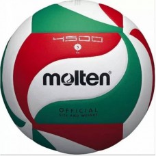 М"яч волейбольний Molten V5M4500 №5, зелений-червоний-білий, код: 4905741795597 М"яч волейбольний Molten V5M4500 №5, зелений-червоний-білий, код: 4905741795597