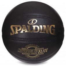 М"яч баскетбольний Spalding Neverflat Elite №7 чорний, код: 76991Y-S52
